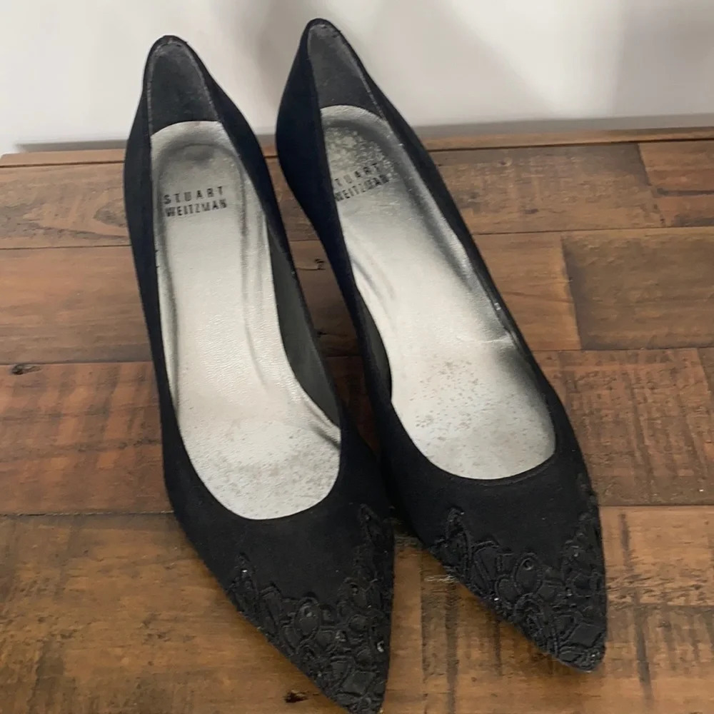 Stuart Weitzman Women’s Black Sequence Dressy For… - image 1